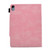 iPad 10th Gen 10.9 2022 Suede Cross Texture Magnetic Clasp Leather Tablet Case - Pink