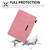 iPad 10th Gen 10.9 2022 Suede Cross Texture Magnetic Clasp Leather Tablet Case - Pink