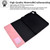 iPad 10th Gen 10.9 2022 Suede Cross Texture Magnetic Clasp Leather Tablet Case - Pink