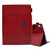 iPad 10th Gen 10.9 2022 Suede Cross Texture Magnetic Clasp Leather Tablet Case - Red