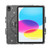iPad 10th Gen 10.9 2022 Terminator Shockproof Glitter Powder Tablet Case with Holder - Black