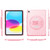 iPad 10th Gen 10.9 2022 Terminator Shockproof Glitter Powder Tablet Case with Holder - Pink