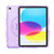iPad 10th Gen 10.9 2022 Terminator Shockproof Glitter Powder Tablet Case with Holder - Purple