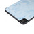 iPad 10th Gen 10.9 2022 Three-fold Marble Texture Protective Tablet Case with Pen Slot - Blue