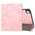 iPad 10th Gen 10.9 2022 Three-fold Marble Texture Protective Tablet Case with Pen Slot - Pink