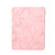 iPad 10th Gen 10.9 2022 Three-fold Marble Texture Protective Tablet Case with Pen Slot - Pink