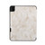 iPad 10th Gen 10.9 2022 Three-fold Marble Texture Protective Tablet Case with Pen Slot - Smoky Gray