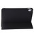 iPad 10th Gen 10.9 2022 Three-folding Holder Honeycomb Silicone + PU Smart Leather Tablet Case - Black