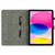 iPad 10th Gen 10.9 2022 Tiger Pattern Flip Leather Tablet Case - Dark Blue