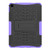 iPad 10th Gen 10.9 2022 Tire Texture TPU + PC Tablet Case with Holder - Purple