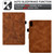 iPad 10th Gen 10.9 2022 Tower Embossed Leather Smart Tablet Case - Brown