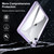 iPad 10th Gen 10.9 2022 Transparent Acrylic Tablet Case - Dark Purple
