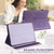 iPad 10th Gen 10.9 2022 Tree & Deer Embossed Leather Tablet Case - Purple