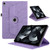 iPad 10th Gen 10.9 2022 Tree Life Embossed Rotation Leather Smart Tablet Case - Purple