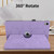 iPad 10th Gen 10.9 2022 Tree Life Embossed Rotation Leather Smart Tablet Case - Purple