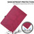 iPad 10th Gen 10.9 2022 Tree Life Embossed Rotation Leather Smart Tablet Case - Red