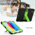 iPad 10th Gen 10.9 2022 Two-Color Robot Shockproof Silicone + PC Protective Tablet Case - Black + Yellow Green