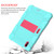 iPad 10th Gen 10.9 2022 Two-Color Robot Shockproof Silicone + PC Protective Tablet Case - Mint Green + Rose Red