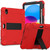 iPad 10th Gen 10.9 2022 Two-Color Robot Shockproof Silicone + PC Protective Tablet Case - Red + Black