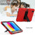 iPad 10th Gen 10.9 2022 Two-Color Robot Shockproof Silicone + PC Protective Tablet Case - Red + Black