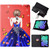 iPad 10th Gen 10.9 2022 Voltage Texture Color Painting Leather Tablet Case - Girl Back