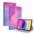 iPad 10th Gen 10.9 2022 Watercolor Pattern Flip Leather Tablet Case - Purple Red