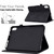 Peony Butterfly Embossed Leather Smart Tablet Case iPad 10th Gen 10.9 2022 - Black
