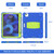 3-Layer PC + Silicone Shockproof Tablet Case with Holder iPad Air 2020 / 2022 10.9 / Pro 11 2022 / 2021 / 2020 / 2018 - Blue+Lime