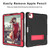 Contrast Color Robot Shockproof Silicon + PC Protective Case with Holder & Pen Slot iPad Air 2022 / 2020 10.9 - Black+Red - Black+Red