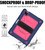 Contrast Color Robot Shockproof Silicone + PC Protective Case with Holder iPad Air 2022 / 2020 10.9 - Navy Blue Rose