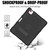 Contrast Color Robot Shockproof Silicone + PC Protective Case with Holder iPad Air 2022 / 2020 10.9 inch - Black