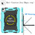 Contrast Color Shockproof Robot Silicone + PC Case with Wristband Holder iPad Air 2022 / 2020 10.9 - Mint Green + Black