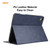 ENKAY ENK-8024 Cow Texture PU Leather + TPU Smart Case with Pen Slot foriPad Air 2022 / 2020 10.9 / iPad Pro 11 - 2018 - Dark Blue