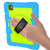 iPad Air 2020 / 2022 10.9 Silicone Hybrid PC Shockproof Tablet Case with Shoulder Strap - Bluish-Green