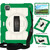 iPad Air 2020 / 2022 10.9 Silicone Hybrid PC Shockproof Tablet Case with Shoulder Strap - Classic Green
