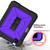 iPad Air 2022 / 2020 10.9 / Air 2022 Shockproof PC + Silicone Combination Case with Holder & Hand Strap & Shoulder Strap - Black + Purple