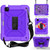 iPad Air 2022 / 2020 10.9 / Air 2022 Shockproof PC + Silicone Combination Case with Holder & Hand Strap & Shoulder Strap - Purple + Purple