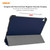 iPad Air 2022 / 2020 10.9 / iPad Pro 11 2018 ENKAY ENK-8013 PU Leather + Plastic Smart Case with Three-folding Holder - Dark Blue
