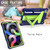 iPad Air 2022 / 2020 10.9 / iPad Pro 11 T-shaped Bracket Contrast Color Shockproof PC + Silicone Protective Case - Navy+Green