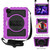 iPad Air 2022 / 2020 10.9 360 Degree Rotation PC + Silicone Shockproof Combination Case with Holder & Hand Grip Strap & Neck Strap & Pen Slot Holder - Purple