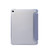 iPad Air 2022 / 2020 10.9 3-folding Electric Pressed Skin Texture Smart Leather Tablet Case - Baby Blue