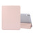 iPad Air 2022 / 2020 10.9 3-folding Electric Pressed Skin Texture Smart Leather Tablet Case - Light Pink
