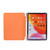 iPad Air 2022 / 2020 10.9 3-folding Electric Pressed Skin Texture Smart Leather Tablet Case - Orange