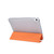 iPad Air 2022 / 2020 10.9 3-folding Electric Pressed Skin Texture Smart Leather Tablet Case - Orange