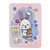 iPad Air 2022 / 2020 10.9 Acrylic Painted 3-fold Holder Leather Tablet Case - Three Little Rabbits