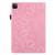 iPad Air 2022 / 2020 10.9 Calf Texture Embossed Horizontal Flip Leather Case with Holder & Card Slots & Photo Frame - Pink