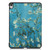 iPad Air 2022 / 2020 10.9 Colored Drawing Horizontal Flip Leather Case with Three-folding Holder & Sleep / Wake-up Function - Apricot Flower