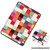 iPad Air 2022 / 2020 10.9 Colored Drawing Horizontal Flip Leather Case with Three-folding Holder & Sleep / Wake-up Function - Magic Cube