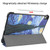 iPad Air 2022 / 2020 10.9 Colored Drawing Horizontal Flip Leather Case with Three-folding Holder & Sleep / Wake-up Function - Starry Sky