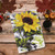iPad Air 2022 / 2020 10.9 Colored Drawing Pattern Horizontal Flip PU Leather Case with Holder & Card Slot & Anti-skid Strip - Sunflower